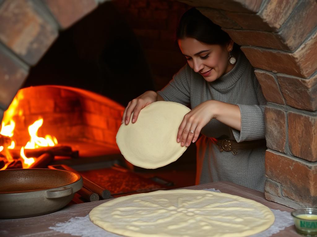 Լավաշի թխում